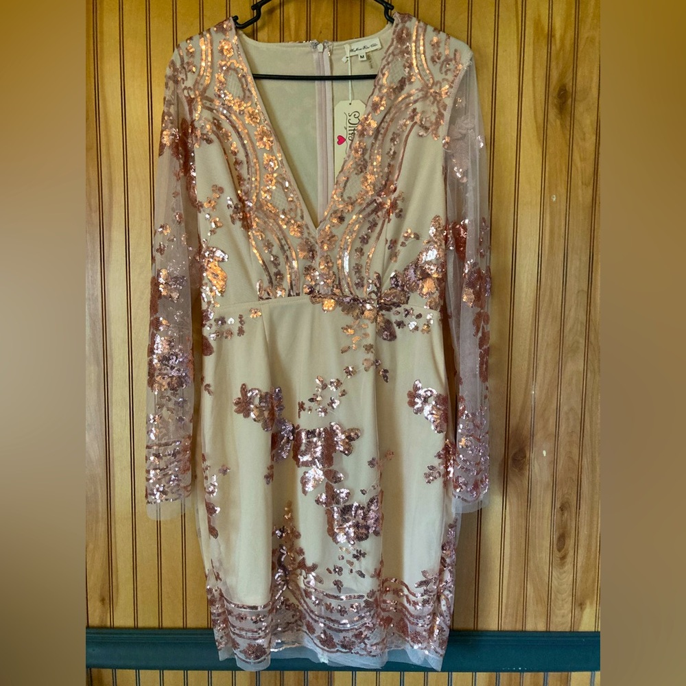 Southern Fried Chics “Poppin’ Bottles” dress. Size M. Never worn.